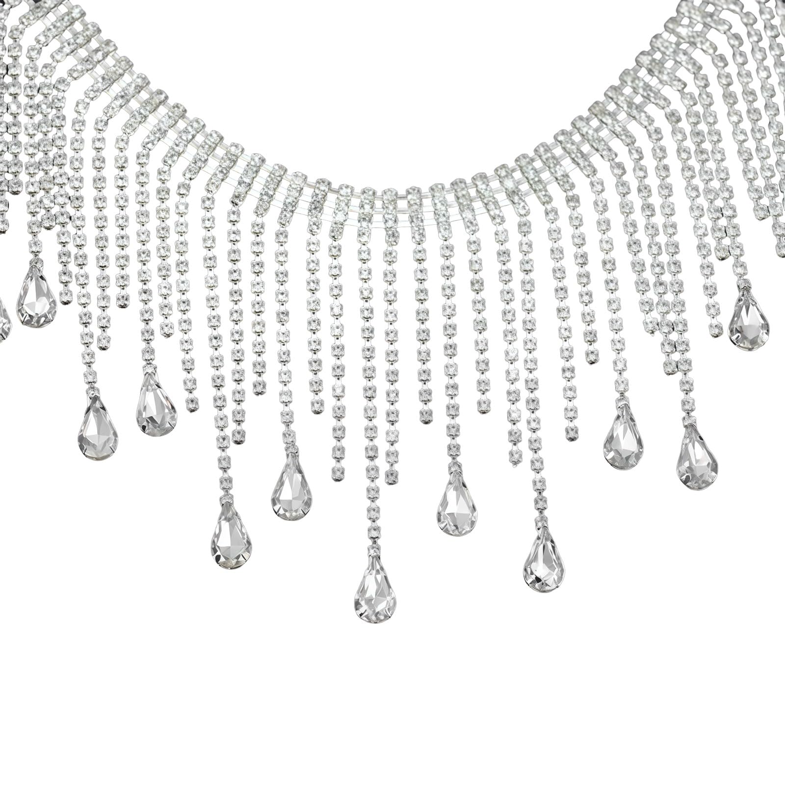 Frange en strass pour customiser une tenue de mariage ou de soirée