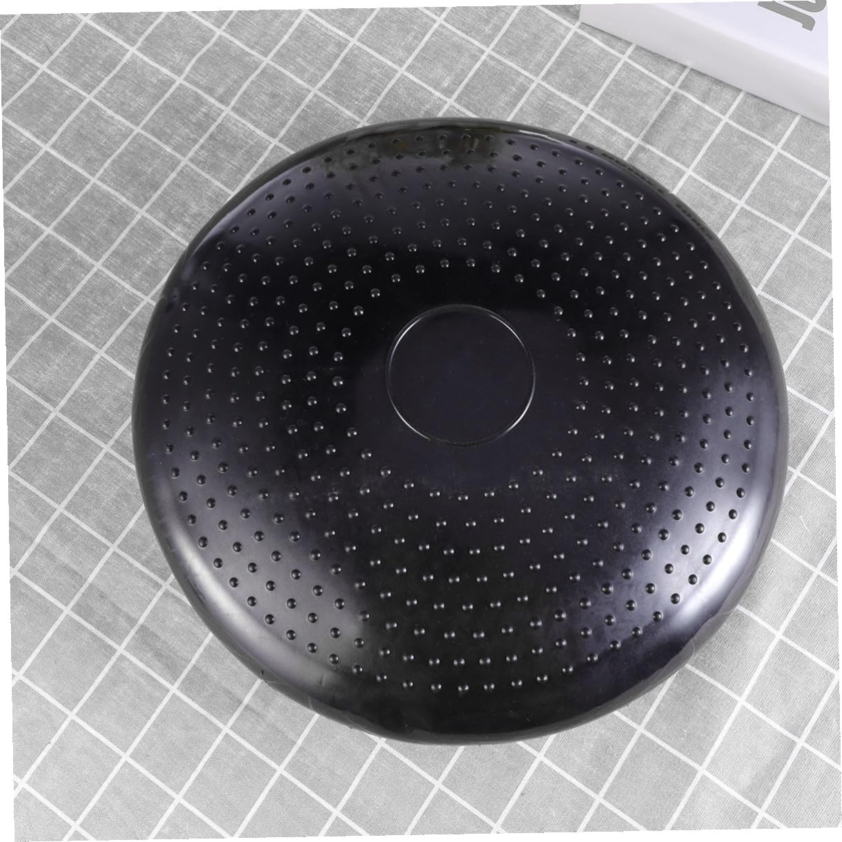 Cuscino Balance Gonfiabile in PVC Nero per Ragazzo Ragazza Seduta | Cuscino Propriocettivo, con Pompa Manuale, Superficie Instabile per Allenare Core e Migliorare l'Equilibrio
