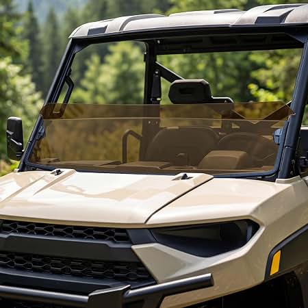 Amazon.com: SAUTVS Dark Tinted Front Half Windshield for Polaris
