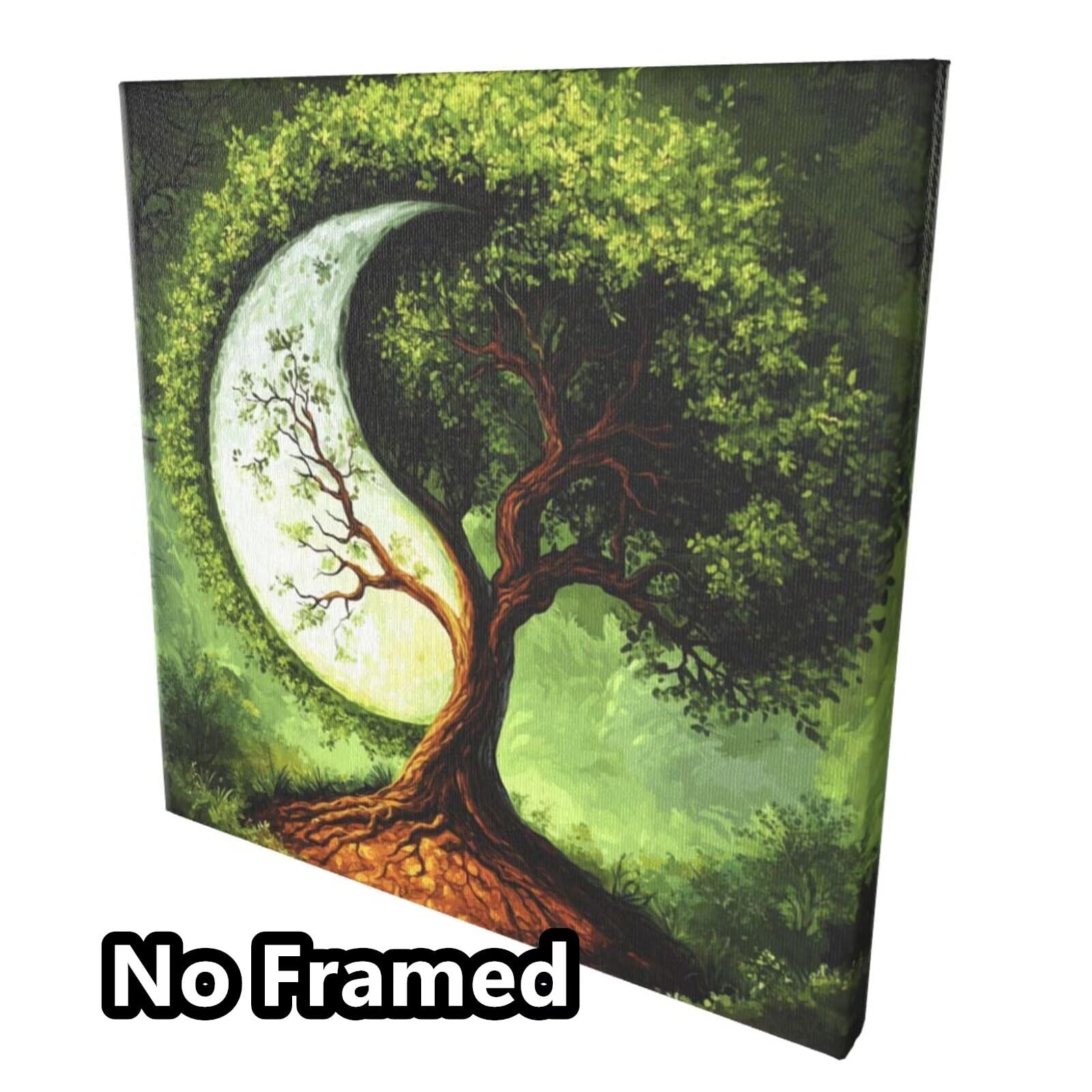 Malen nach Zahlen, Malen-nach-Zahlen-Set für Erwachsene, Motiv: Baum des Lebens, Malen nach Zahlen für Anfänger, Acryl, Ölgemälde, Kunst, Bastelsets für Wanddekoration – (65 x 65 cm, rahmenlos) MK432