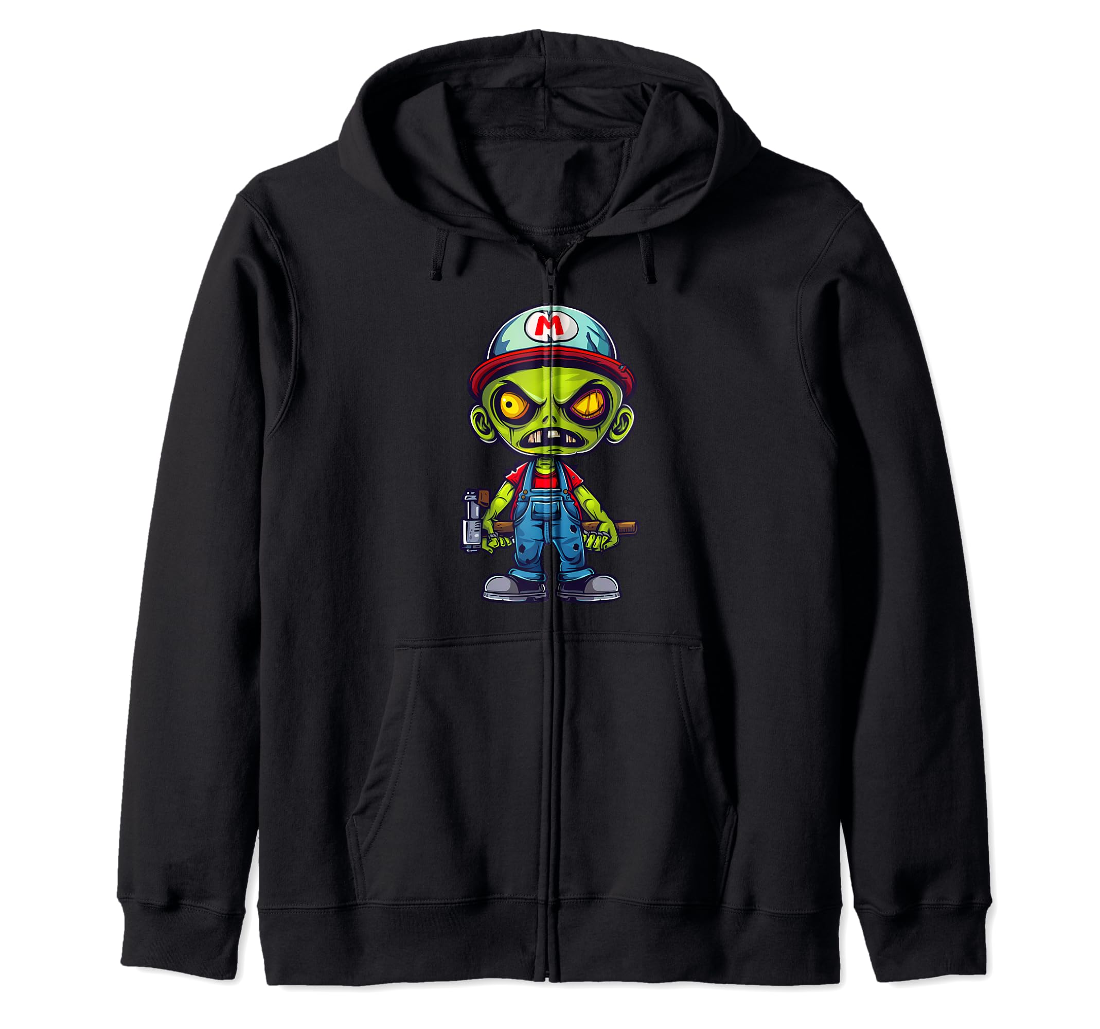 Disfraz de fontanero zombi Sudadera con Capucha