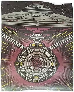 MRFSY Cartoons Star Trek Art - Manta de felpa súper suave y ligera para sofá de cama y sala de estar, adecuada para otoño e invierno y primavera 60 x 80 pulgadas