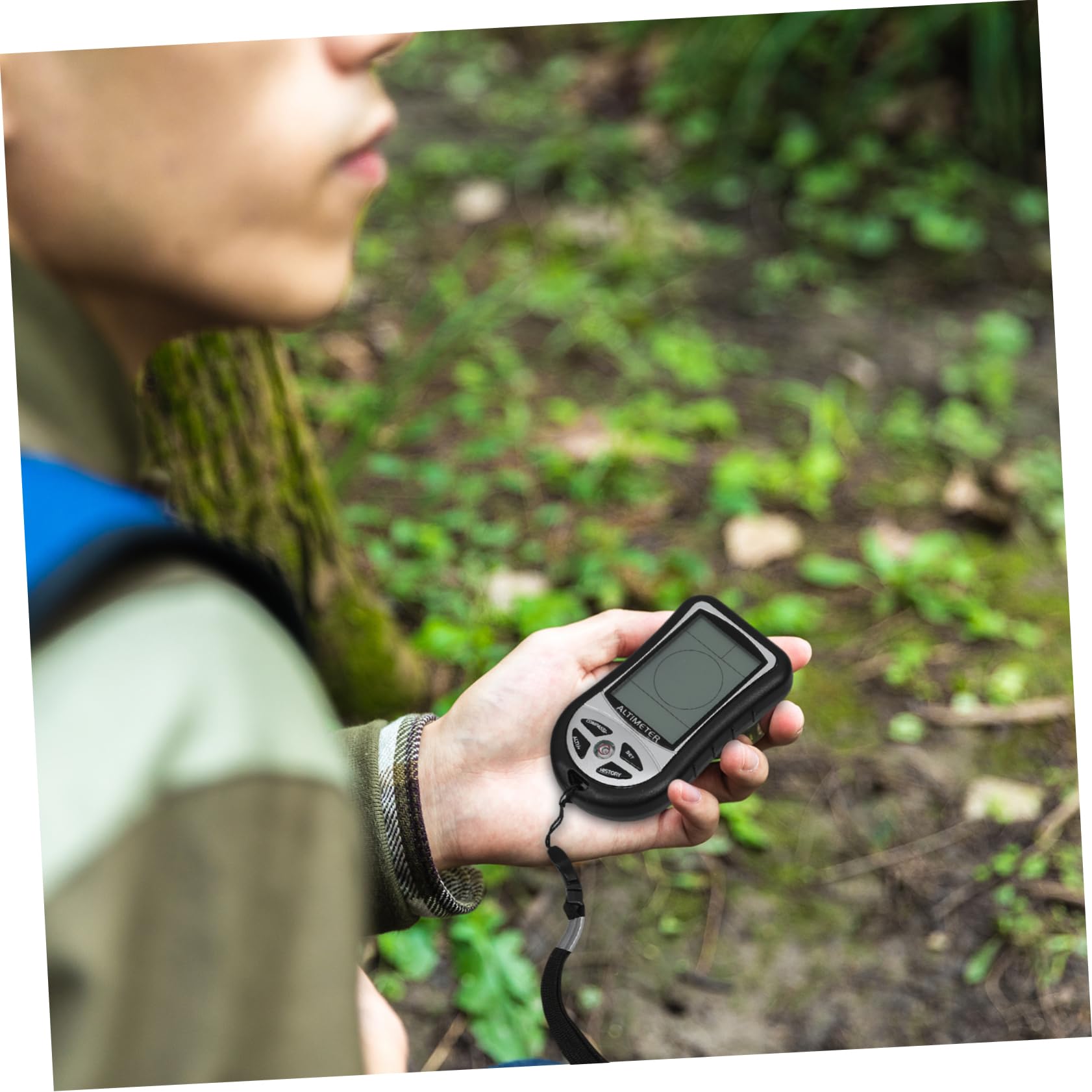 INOOMP Barometrica Portatile Per Escursione Misuratore Meteorologico Elettronico Barometro e Sensore Di Pressione Per Campeggio e Attività All Esterno