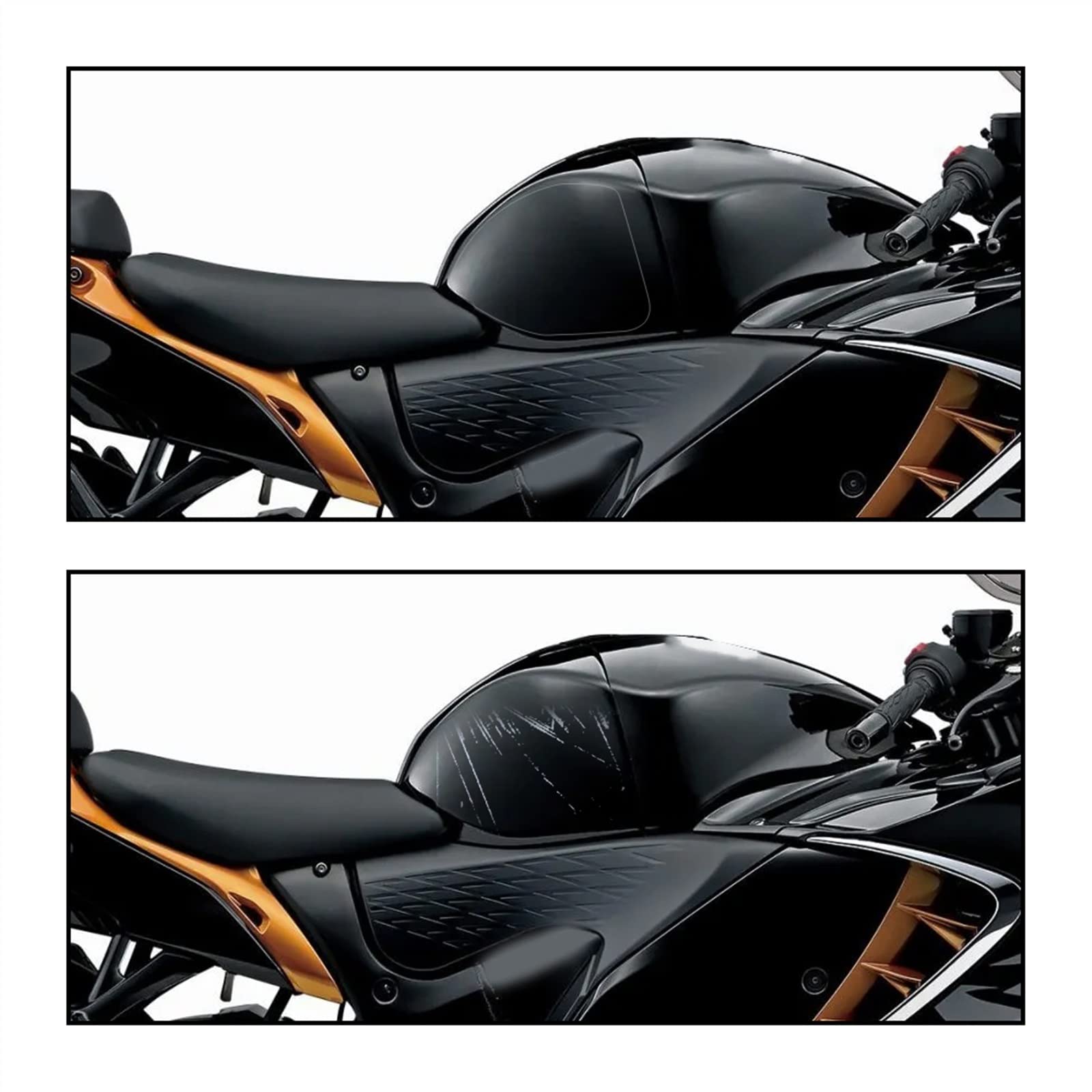 Moto pour Suzuki Hayabusa GSX1300G GSX1300 GSX 1300 G Autocollant De Protection du Réservoir De Carburant 2021 2022 Peinture Film De Protection en TPU Accessoires
