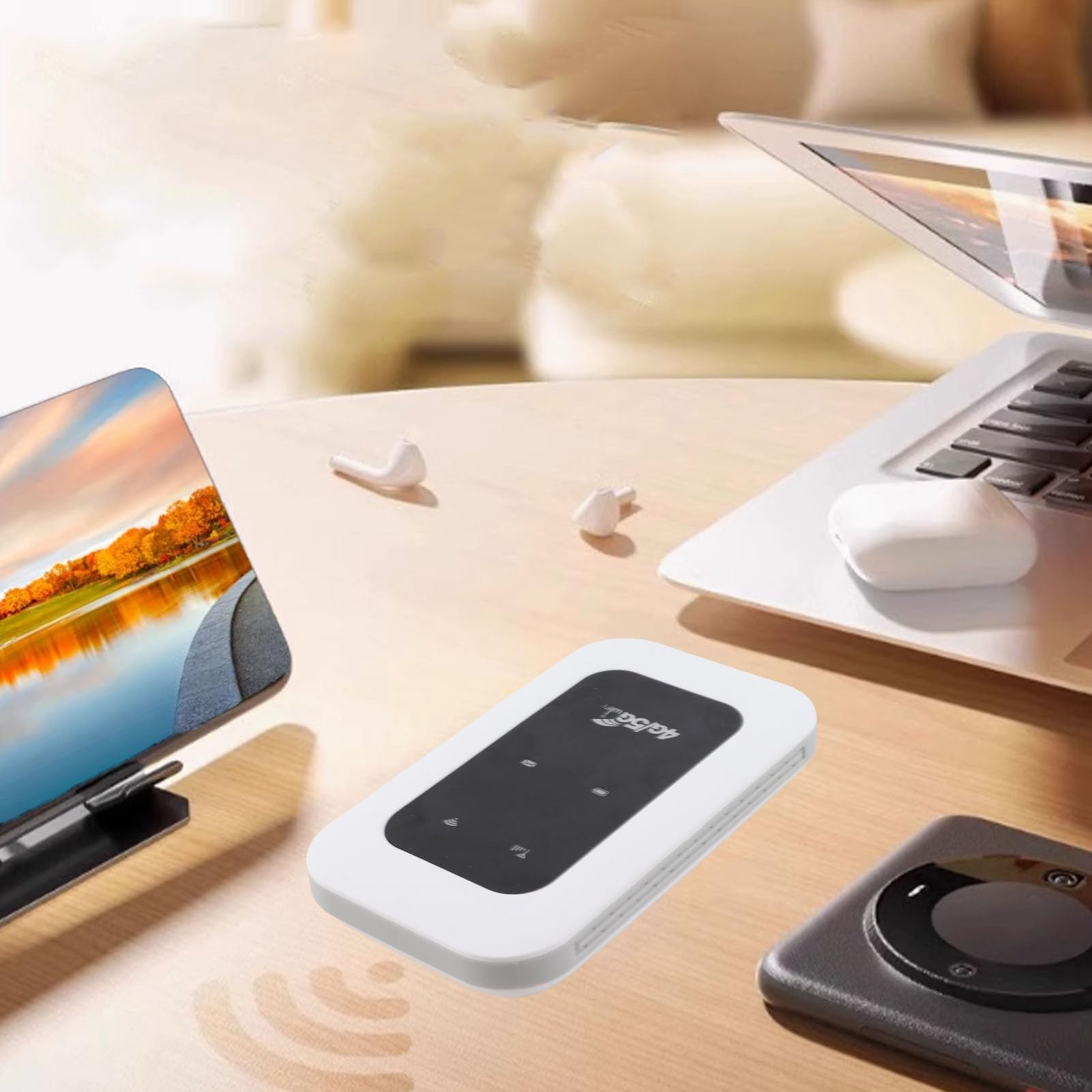 Jectse Przenośne Urządzenie WiFi 4G 5G Szybka sieć 300 Mb/s Szeroka kompatybilność z Mobilnymi Hotspotami Laptopy Smartfony do Podróży