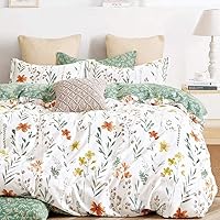 Vista 46 de SLEEPBELLA Juego de edredón de muselina de doble capa lavada de 100 % algodón, tamaño Queen, bohemio azul y amarillo, esponjoso, grueso, a cuadros