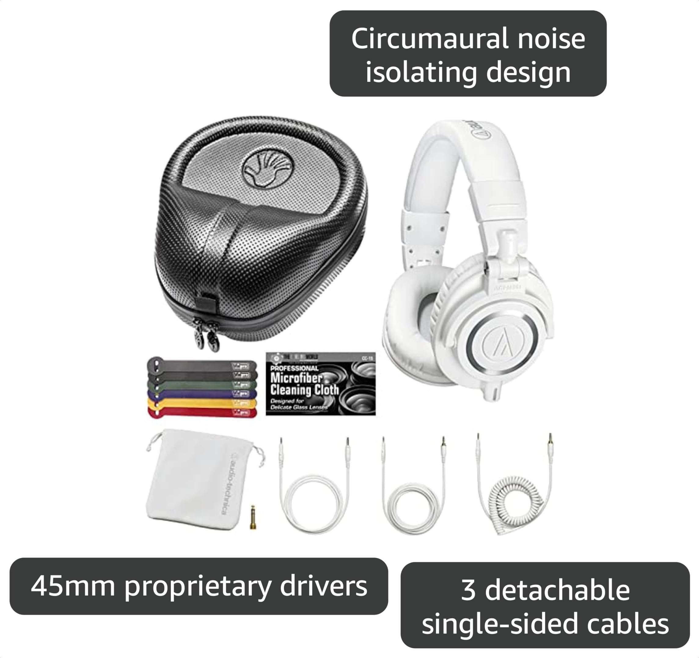 Amazon.com: Audio-Technica ATH-M50x Auriculares profesionales para