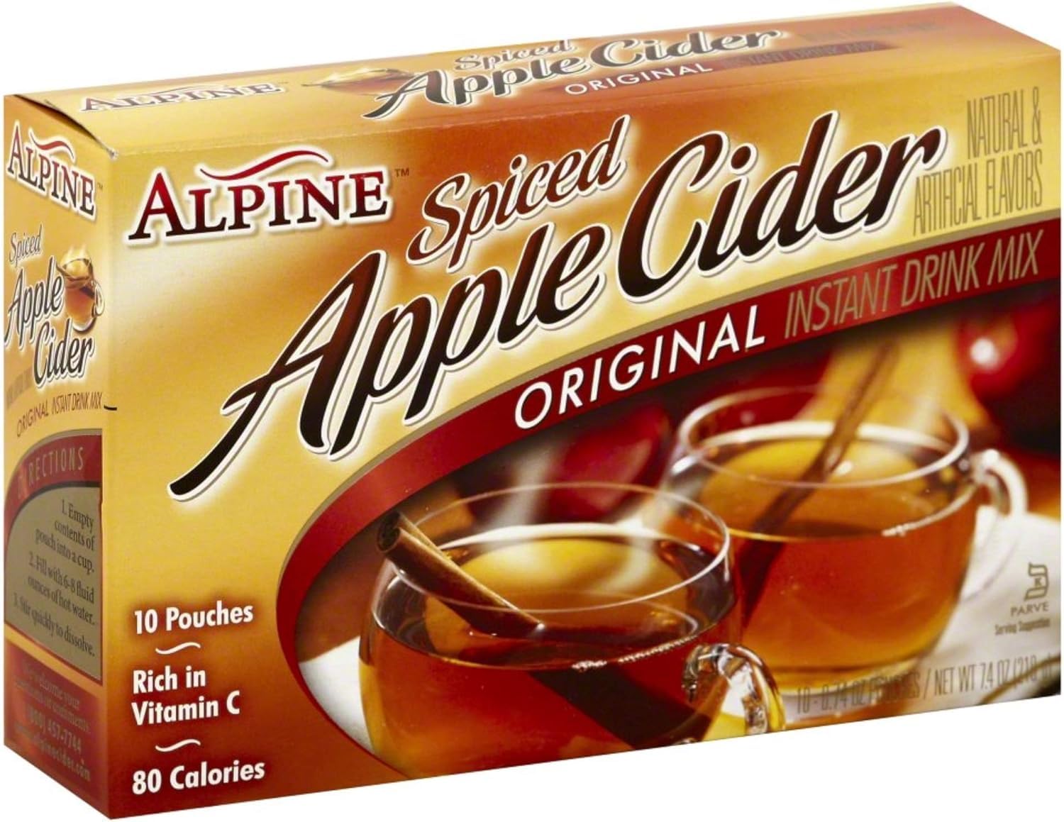 Alpine Spiced Cider Apple Flavor Drink Mix, 10 pouches (Pack of 1)