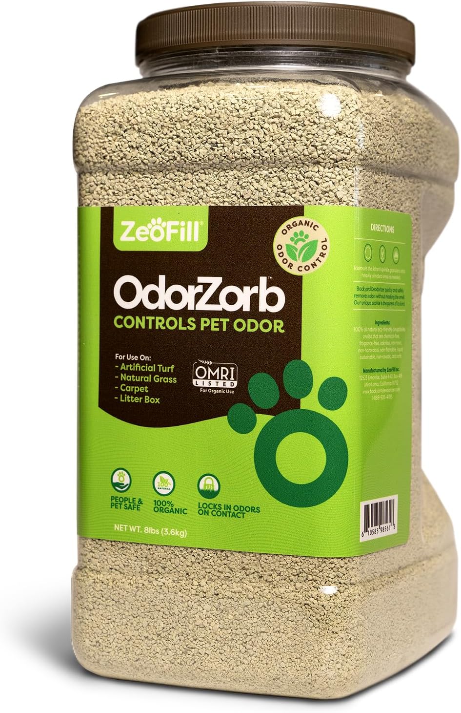 Zeofill Backyard Deodorizer 8 LBS (3.6 KG)