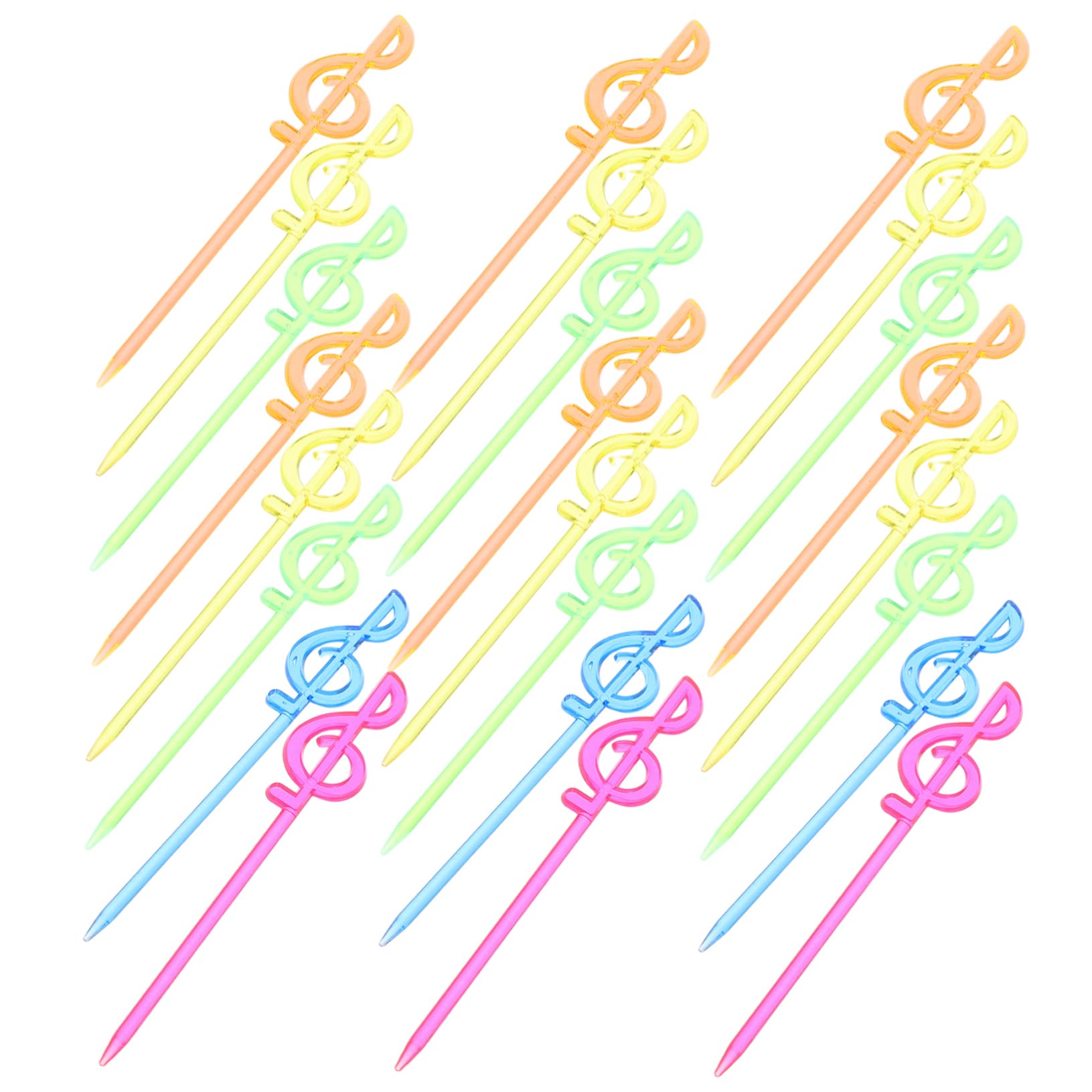 ABOOFAN 100PCS Colorful Disposable Fruit Forks Creative Heart Shaped Picks for Fruit Platters and Ktv Supplies Unique Plastic Utensils for Appetizers and Events