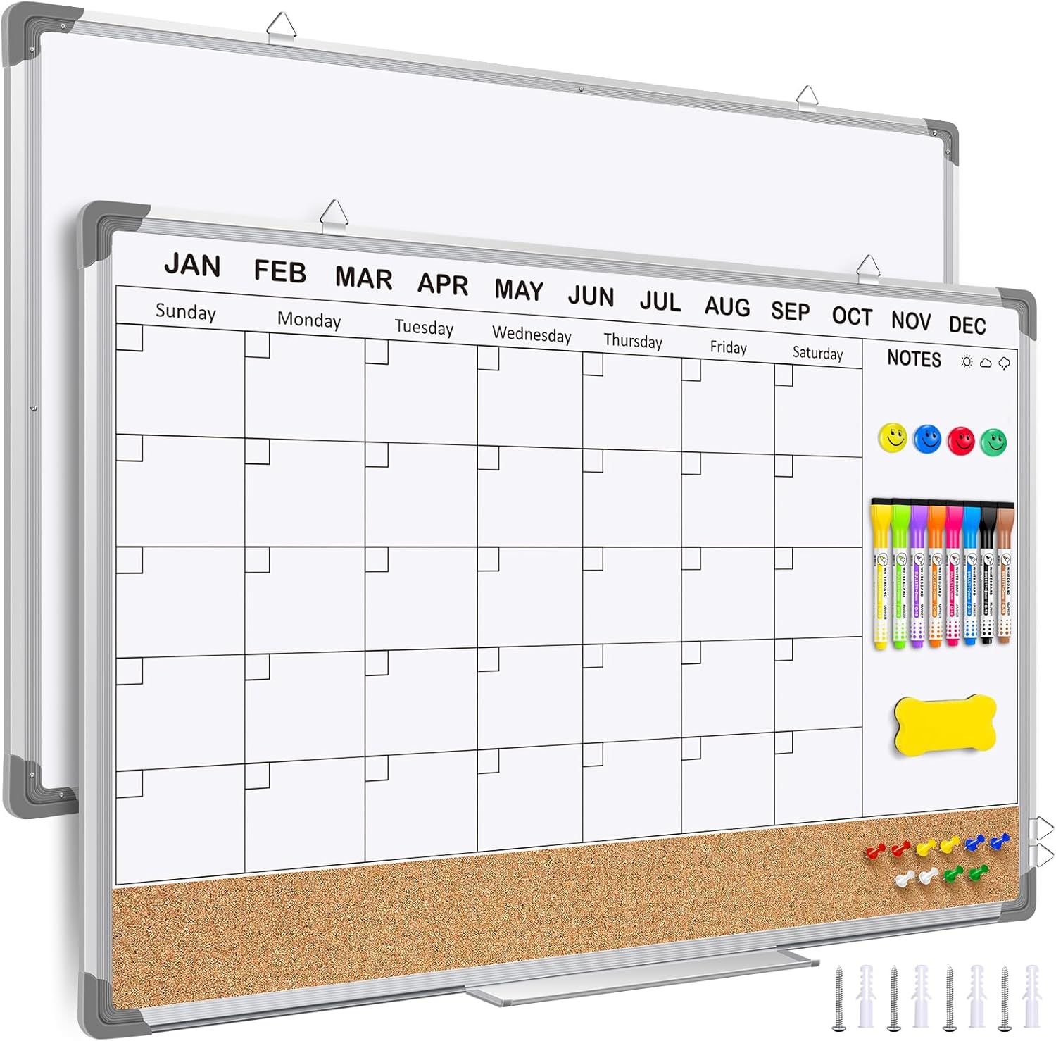 Amazon EAONE Monthly Whiteboard Calendar And Cork Board Combo For amazon-eaone-monthly-whiteboard-calendar-and-cork-board-combo-for