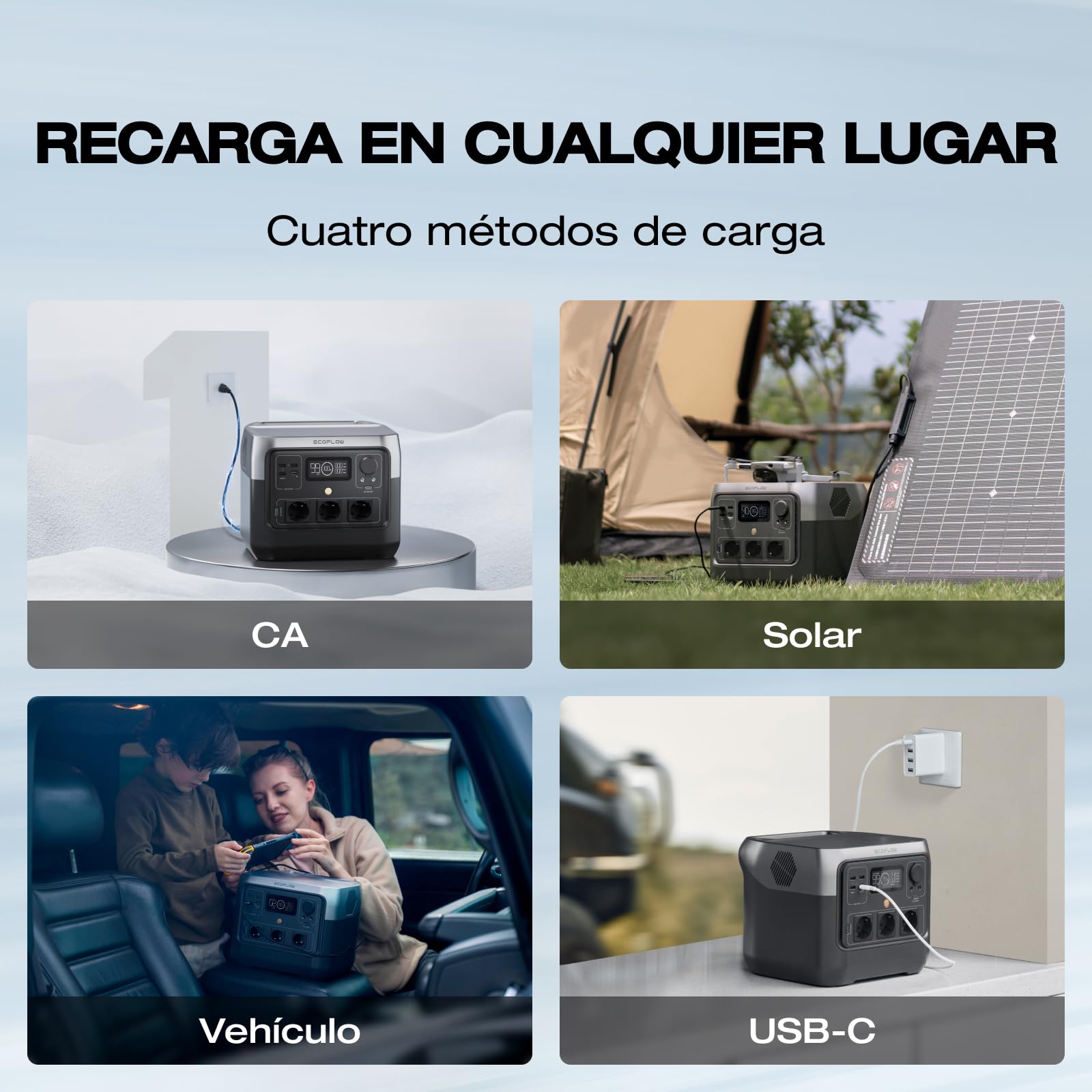 Estación de energía portátil ECOFLOW RIVER 2 Pro 768 Wh (Reacondicionado) | Generador solar LFP, carga rápida, sólo pequeños defectos en el embalaje, el producto está completamente sin usar