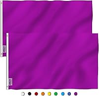 Vista 15 de Bandera ANLEY cuadriculada de color sólido, Negro