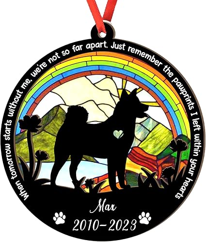 Miniatura 90 de Adorno de atrapasoles de setter irlandés personalizado, adorno de Navidad de Setter irlandés, regalo para perro amante, setter irlandés