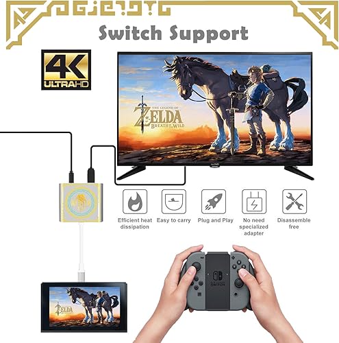 Miniatura 5 de Switch Docking Station for Nintendo Switch,Portable Switch Dock with HDMI TV USB 3.0 Port and USB C for with Nintendo Switch OLEDSteam DeckMacBook