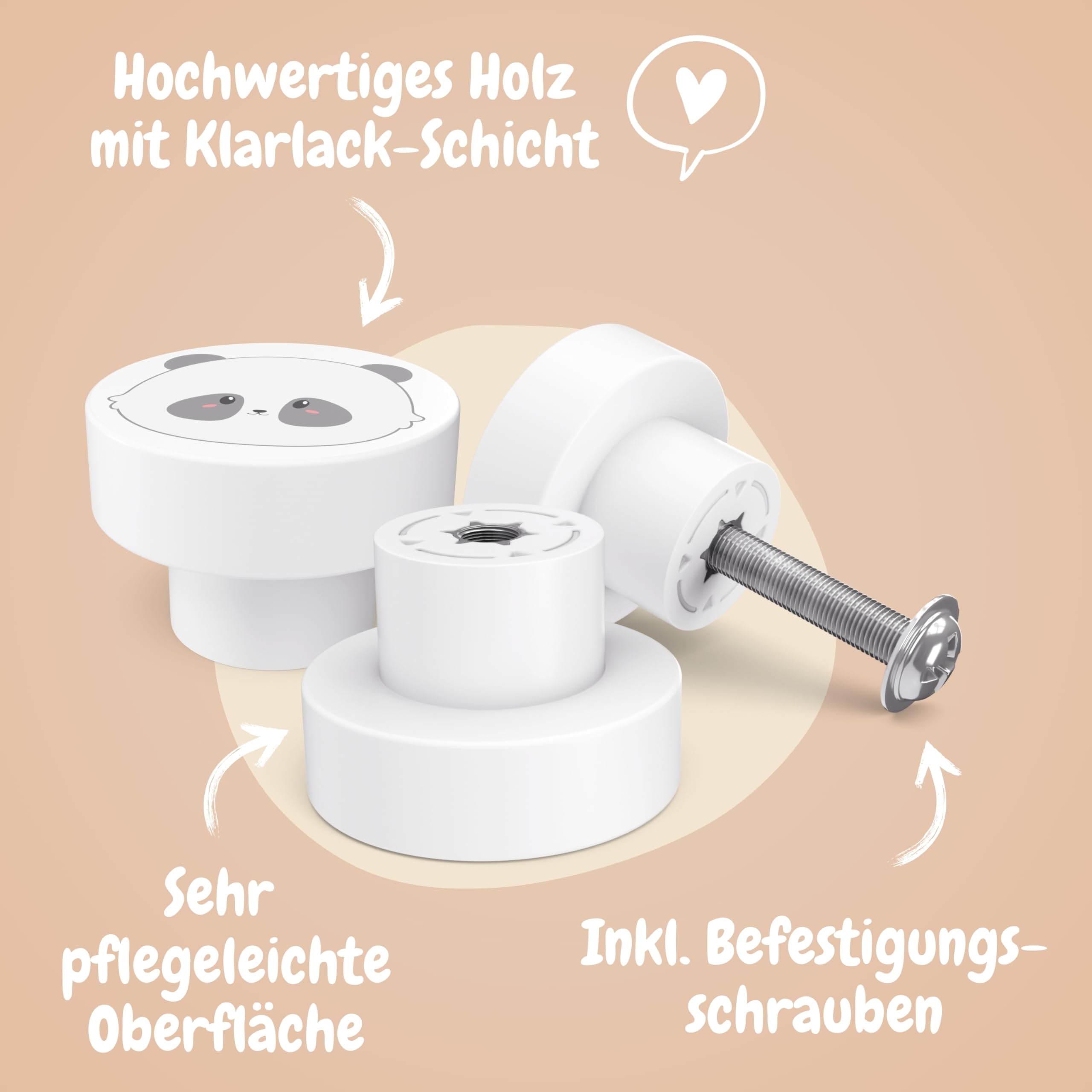 KYSUN 12 Pezzi Pomelli per Cassetti, 30mm Retro Pomolo per Mobile, Manopole per Mobili da Cucina, Pomello rotondo bianco, Maniglie Rotonde per Armadietti, Pomelli per Cassetti Armadio Cassetto, Bianco