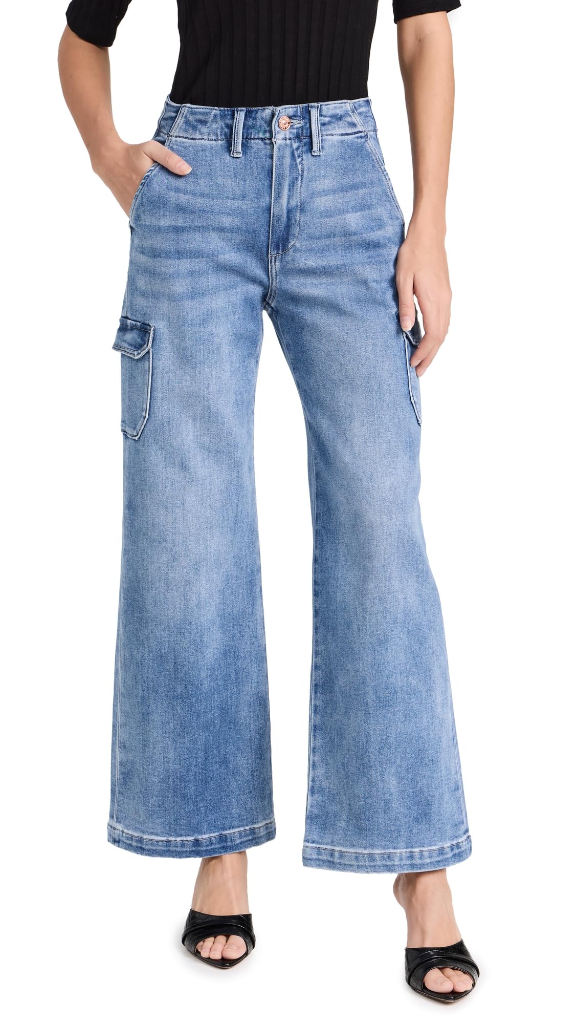 PAIGE Women's Carly Cargo Jeans