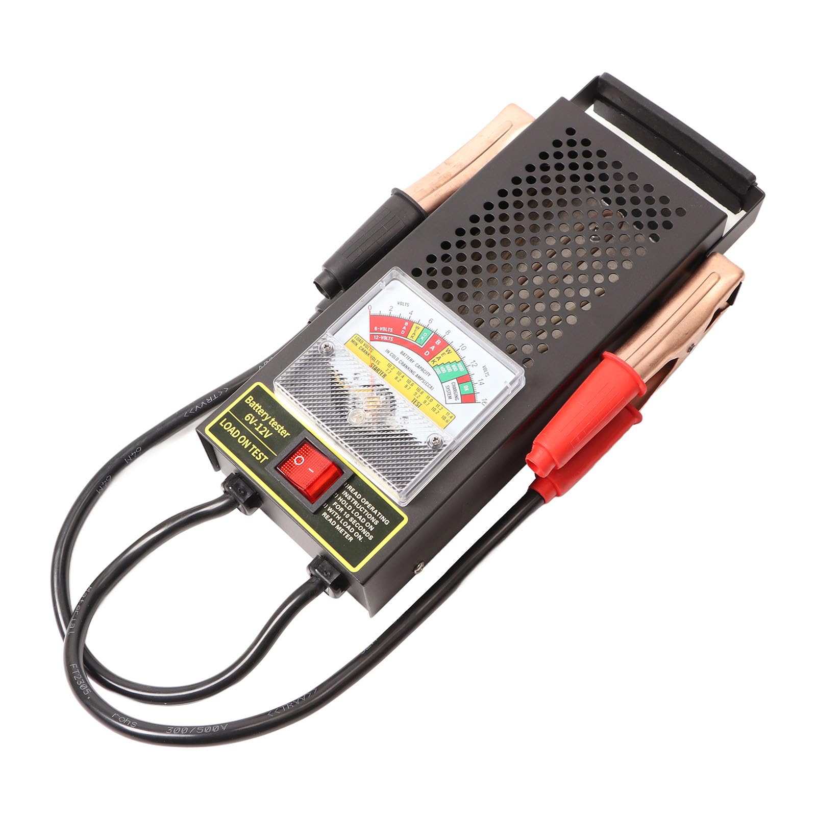 Keenso Testeur de Batterie de Voiture Analyseur de Batterie Automatique en Cuivre et Alliage 6 V à 12 V Contrôle de Charge et de Charge de Haute Précision pour les Batteries de Voiture électrique et