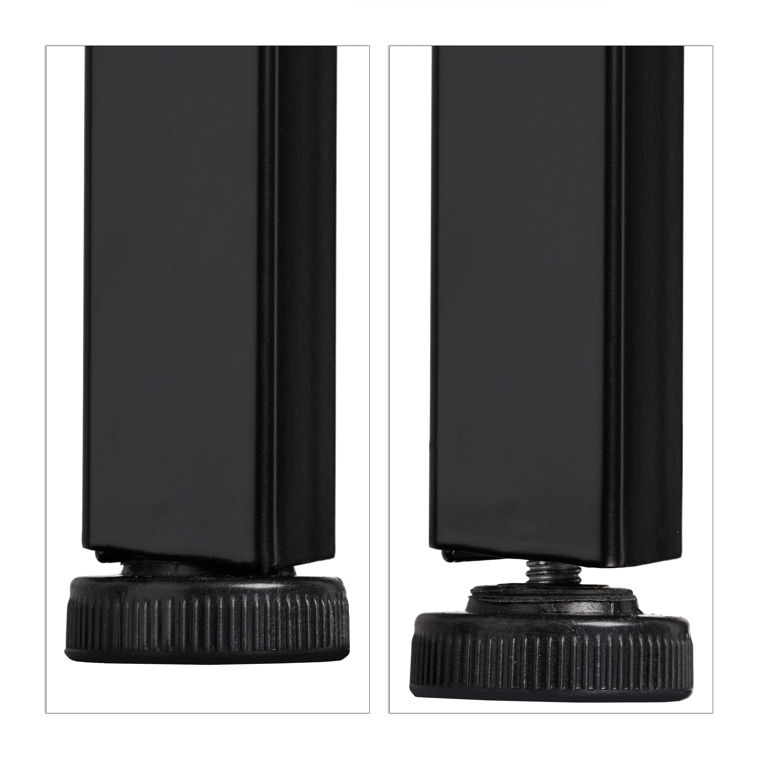 Relaxdays Etagère sur pieds, Etagère en échelle 4 espaces rangement, Plantes, HLP: 136 x 44 x 31,5cm, Noir Noir