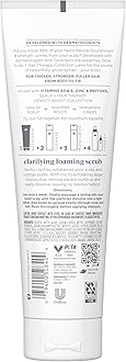 Dove Density Boost Clarifying Foaming Scrub Scalp + Hair Therapy for gentle scalp exfoliation, with Vitamin B3, Zinc and 0% sulfates, 9 oz