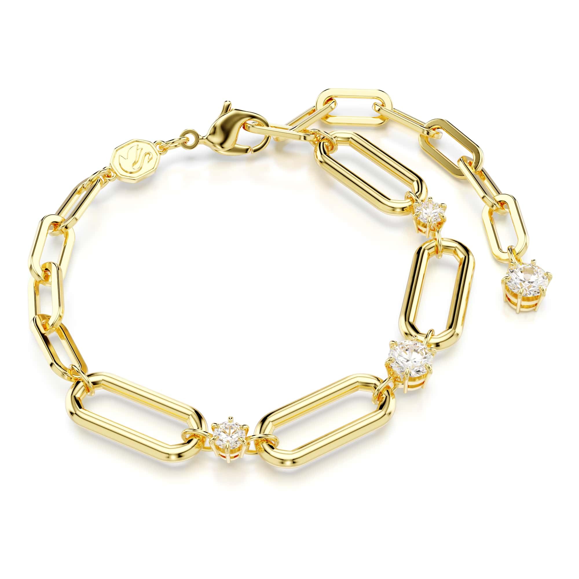 Bracelet Constella Swarovski chaîne dorée pour vos soirées