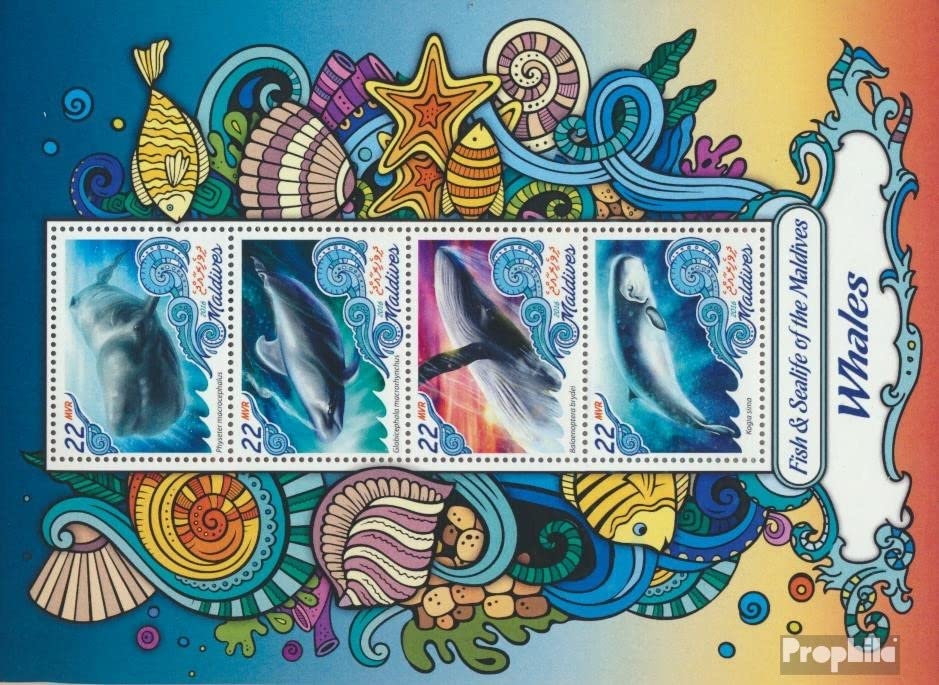 Prophila Collection Briefmarken Malediven – Feuerwehrfahrzeuge 2016, Kleinbogen 6190-6193, Postfrisch