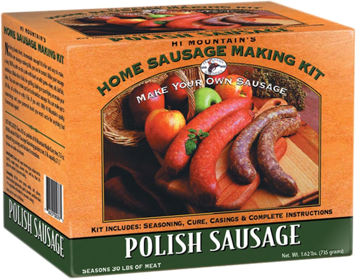 Seasonings ǀ POLISH Sausage Making Kit ǀ Includes Sausage Seasoning, Cure, Natural Hog Casings, and Simple-to-Follow Directions ǀ Creates 30 lbs of Delicious Polish Sausage