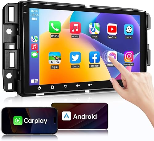 Fortdows Radio inalámbrica para automóvil Apple Carplay y Android Auto para ChevroletGMCBuick 232 GB Radio de coche Android 11 estéreo GPS