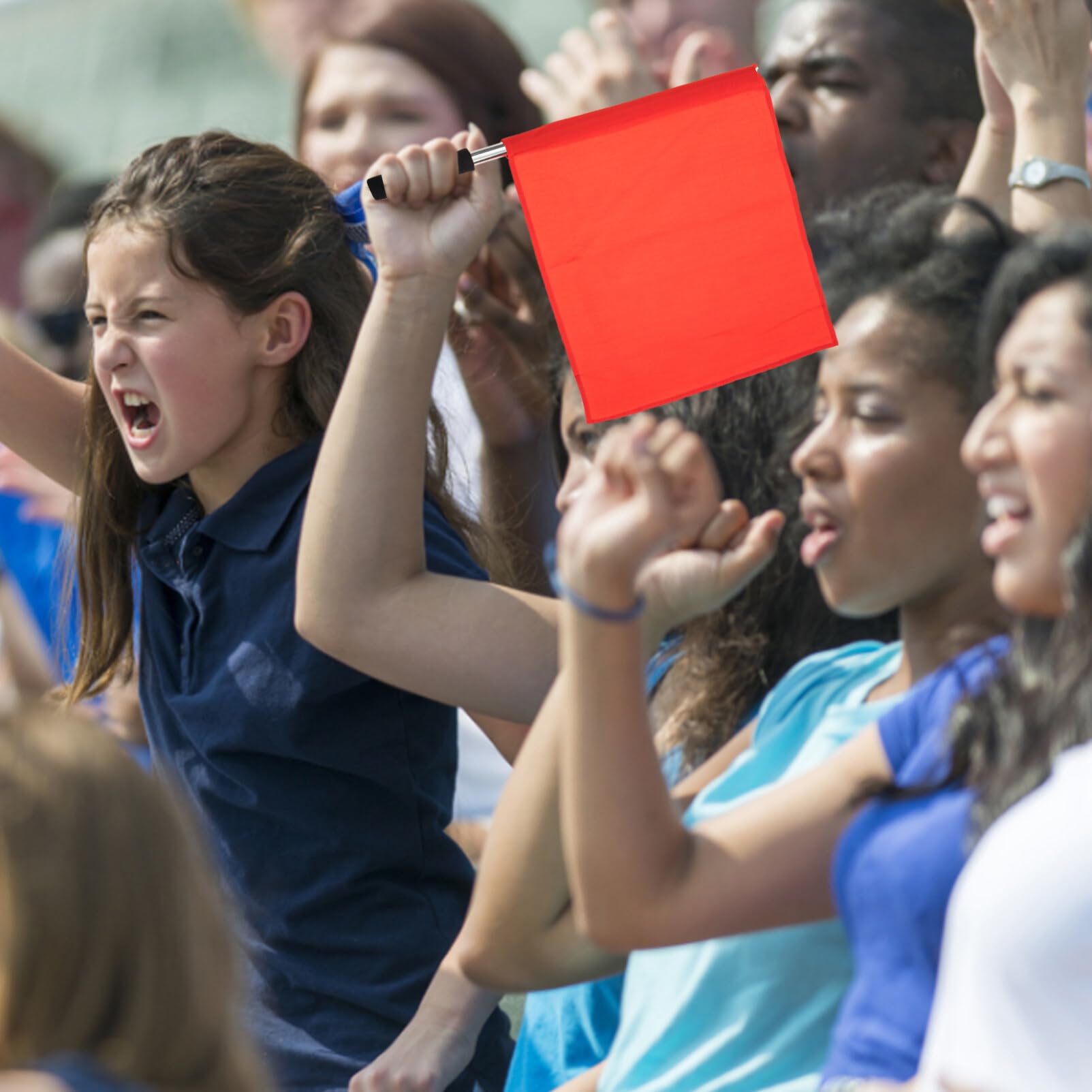 VANZACK 2pcs Volleyball Referee Flags Match Flags for Football Penalty Safety Signal