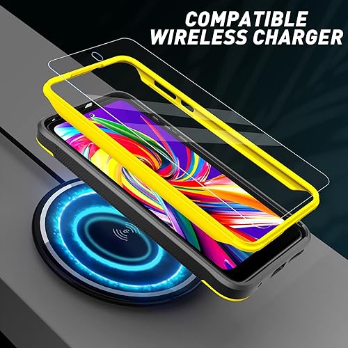 Miniatura 7 de URBANITE Funda protectora resistente a prueba de golpes para Motorola Moto G Play 2023, de grado militar, con protector de pantalla y soporte