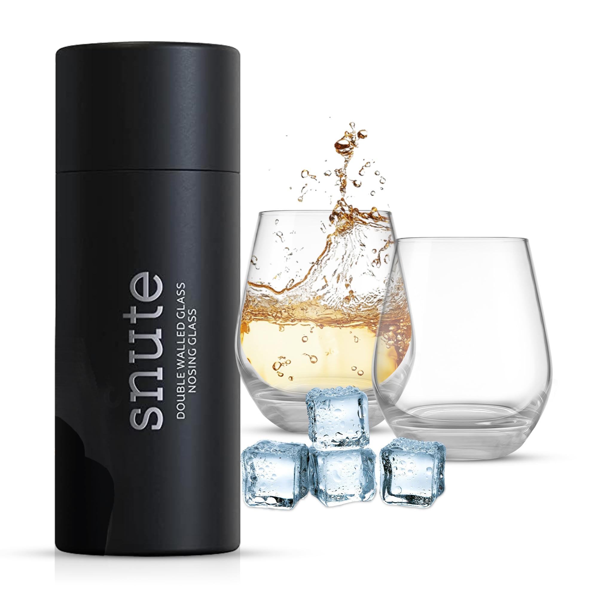 Old Fashioned Crystal Whiskey Glasses- Bourbon, Scotch, Lowball Heavy Base Liquor Glasses for Drinking Whiskey, Bourbon & Scotch - Gift for Whiskey Lovers (Set of 2)