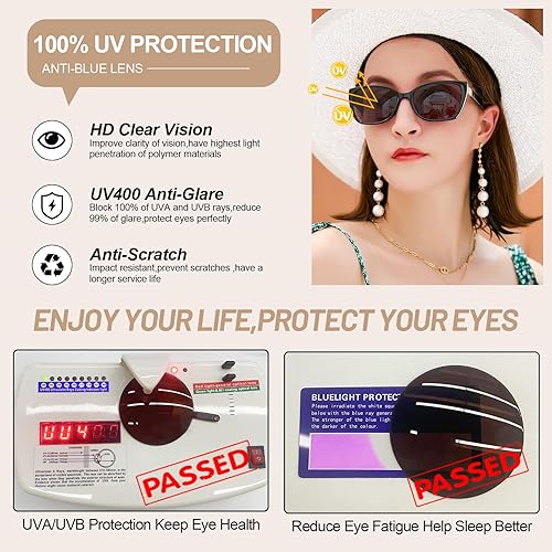 Miniatura 4 de OCCI CHIARI Gafas de sol de lectura para mujer, 3.5x, con lectores, UV400 (1.0 1.25 1.5 1.75 2.0 2.25 2.5 2.75 3.0 3.5)