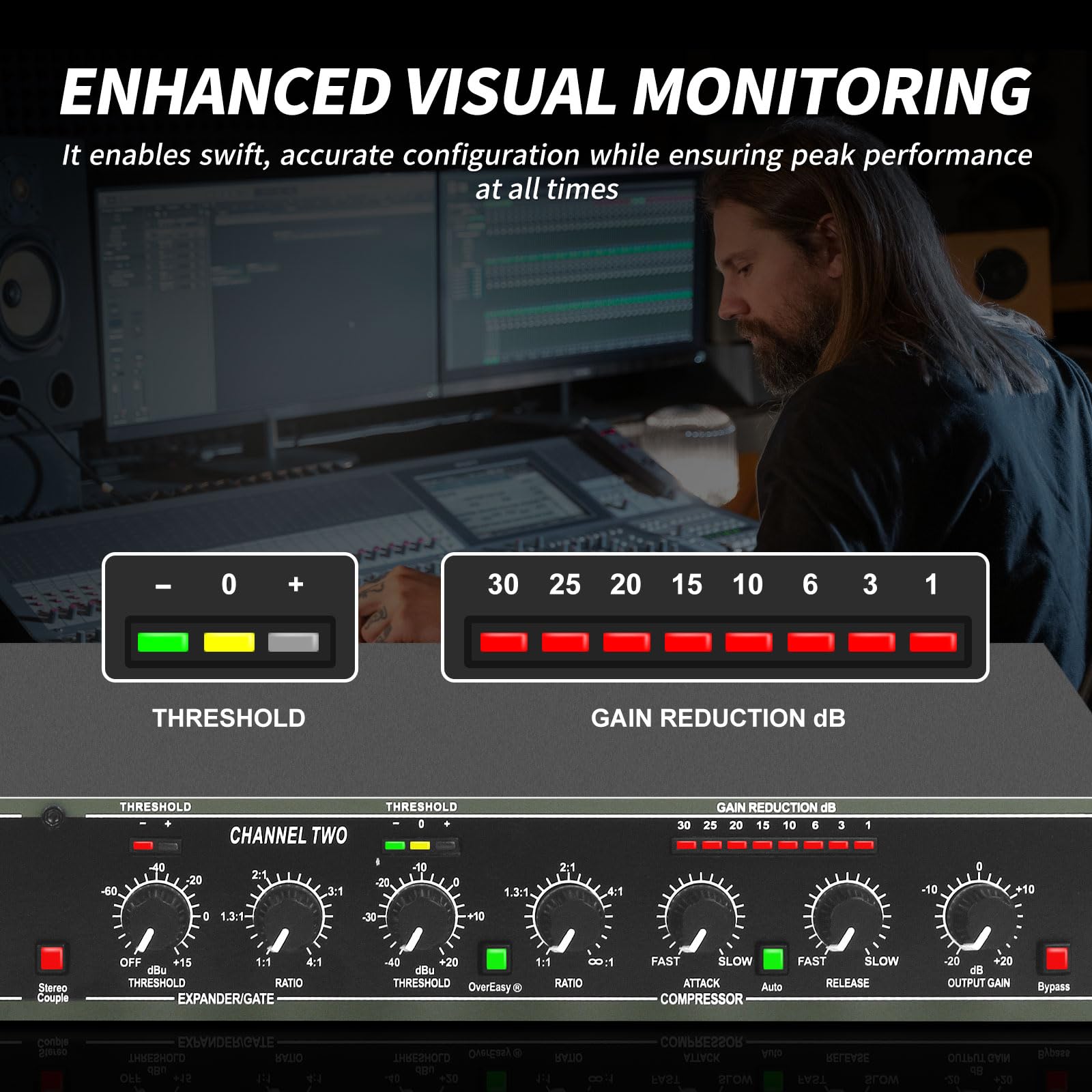 Amazon.com: JCANOL 266XL Audio Compressor, Professional Dual