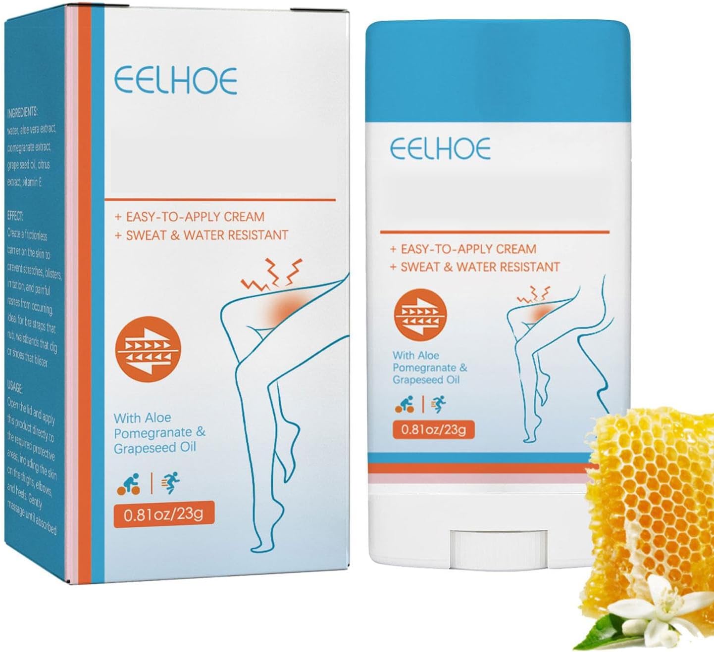 Anti Chafe Balm, Thigh Rescue Antichafe Stick, Anti Chafing Cream