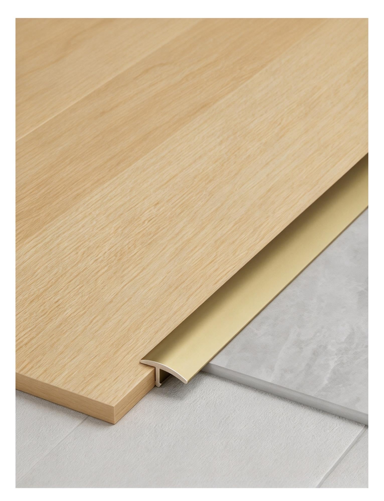 Aluminium Übergangsprofil 18mm, 90-270cm, für Holz, Fliesen & Laminat