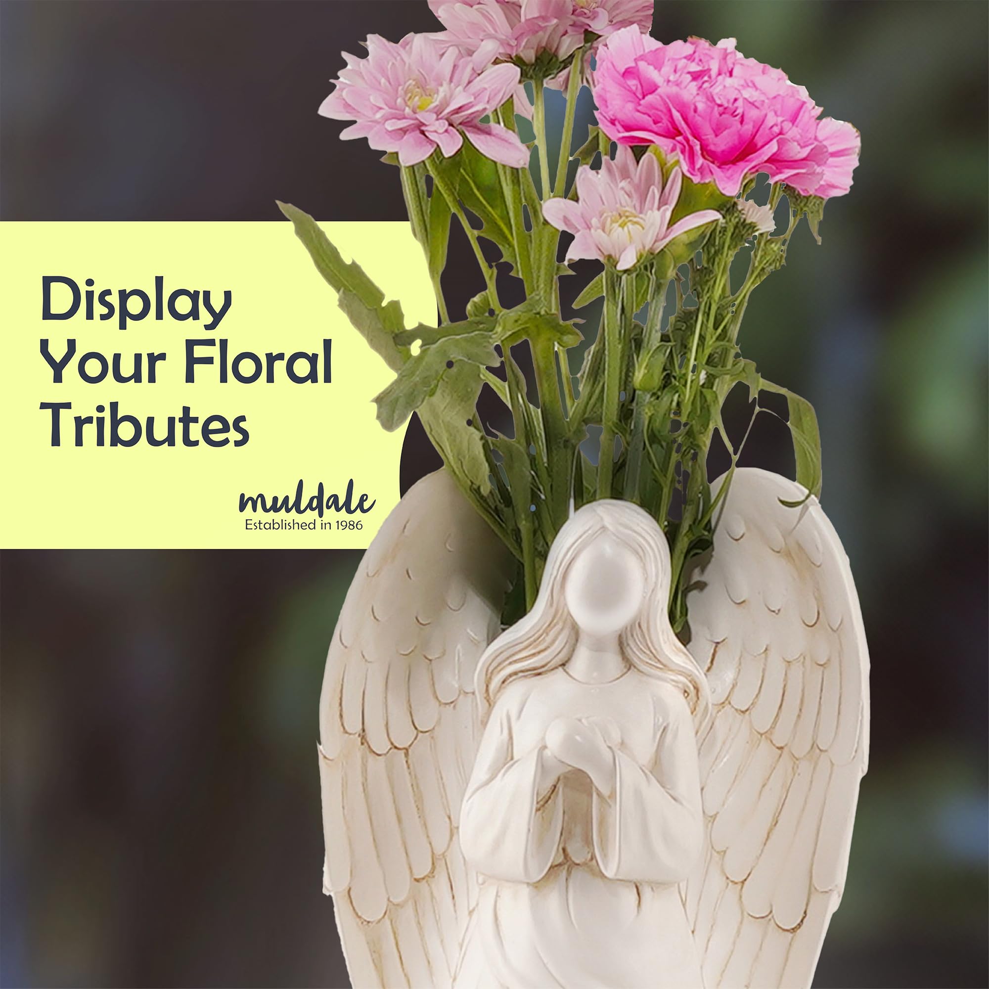 Décoration solaire ange de jardin – Cadeaux de condoléances pour la perte de papa – Décoration de souvenir d'amour pour la fête des pères – Figurines d'ange priant de jardin pour la perte de vos