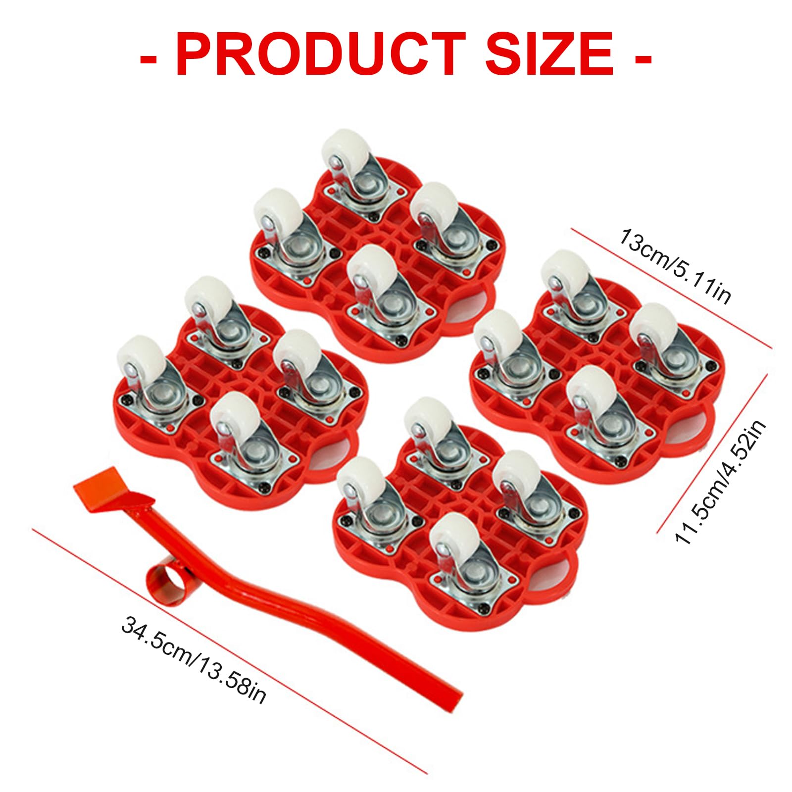 Kit per lo spostamento di mobili portatili, strumento di trasporto resistente con carrello per un facile spostamento di oggetti pesanti Soluzione Relon per mobili