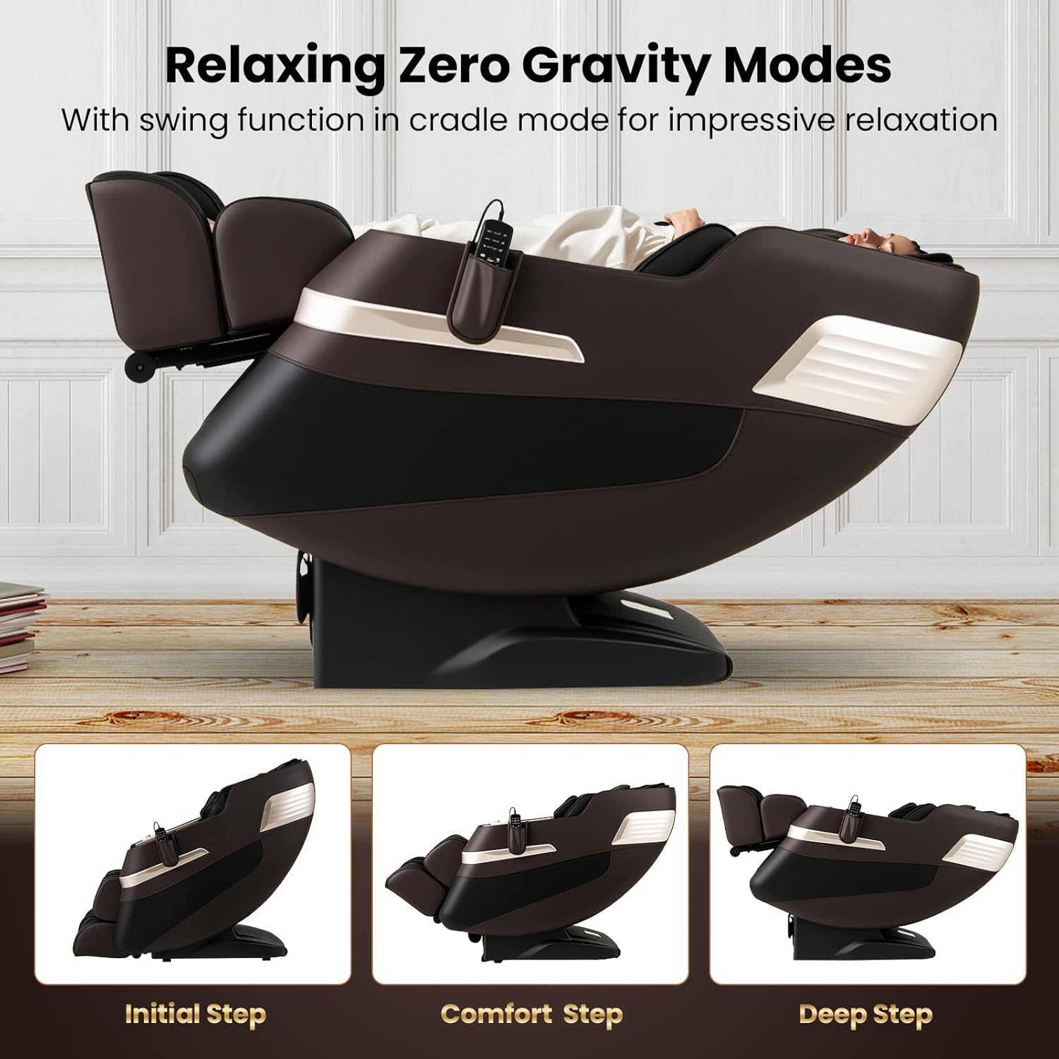 Relaxing Zero Gravity Modes: Initial, Comfort, Deep Steps