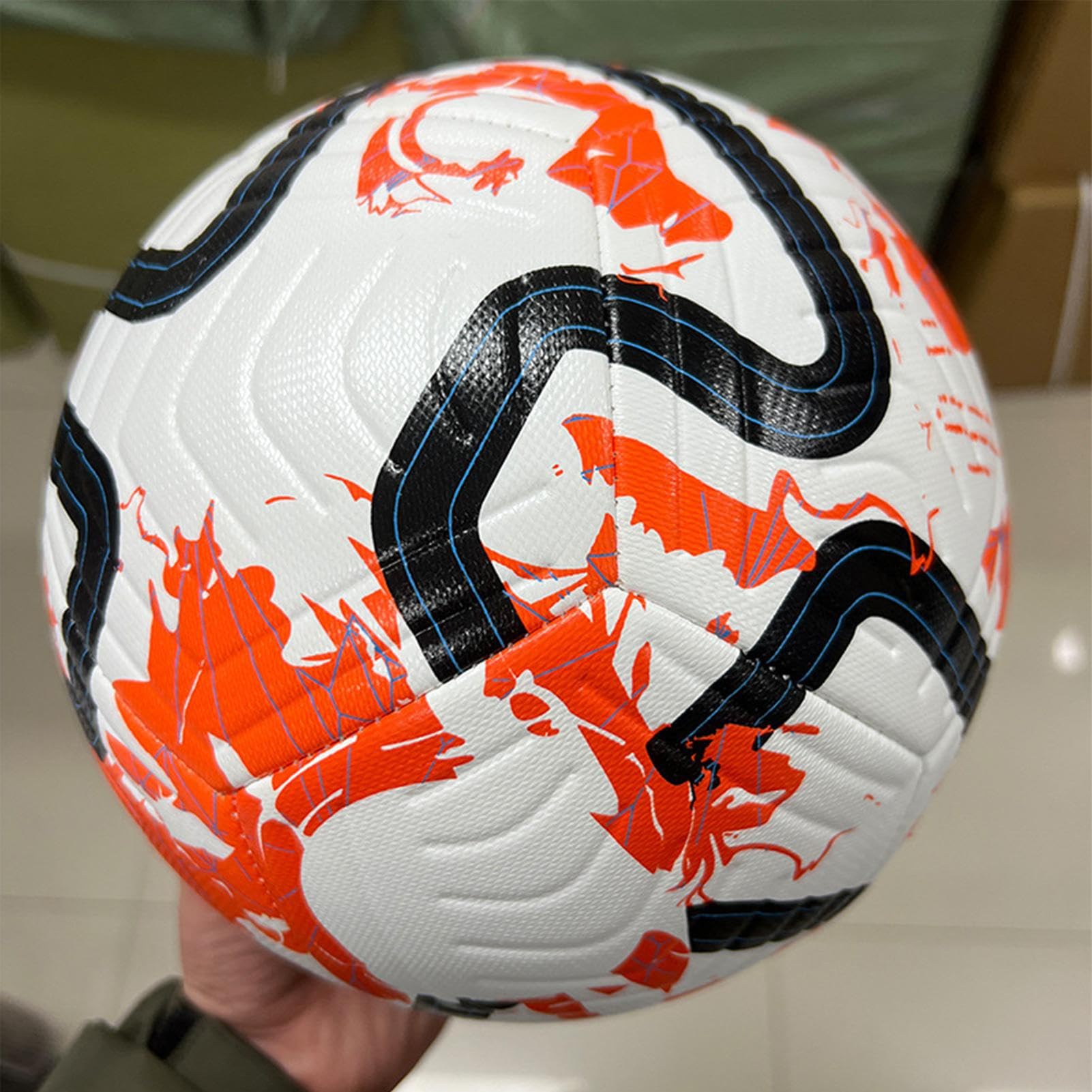 Ballon De Football Taille 5 Or Vieilli – Cuir Synthétique, Coutures Renforcées, Idéal Entraînement Et Match