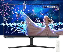 Samsung Monitor de jogos Odyssey 4K UHD (3840 x 2160) de 28 polegadas | Smart TV | Game BAR | Alto-falantes embutidos | HDR 400, 144Hz, 1ms | FreeSync Premium Pro compatível e G-Sync | Wi-Fi 5 |