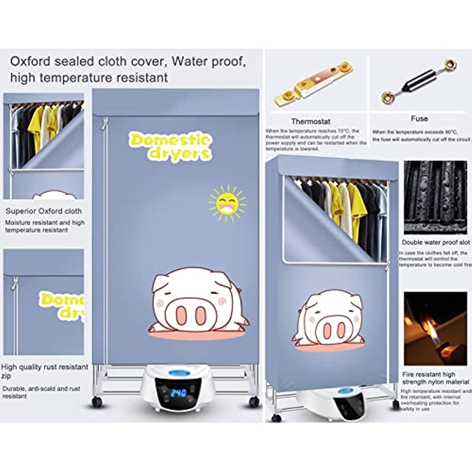 Amazon.co.jp : 折りたたみ式2段暖房衣類乾燥機、電気エネルギー効率の