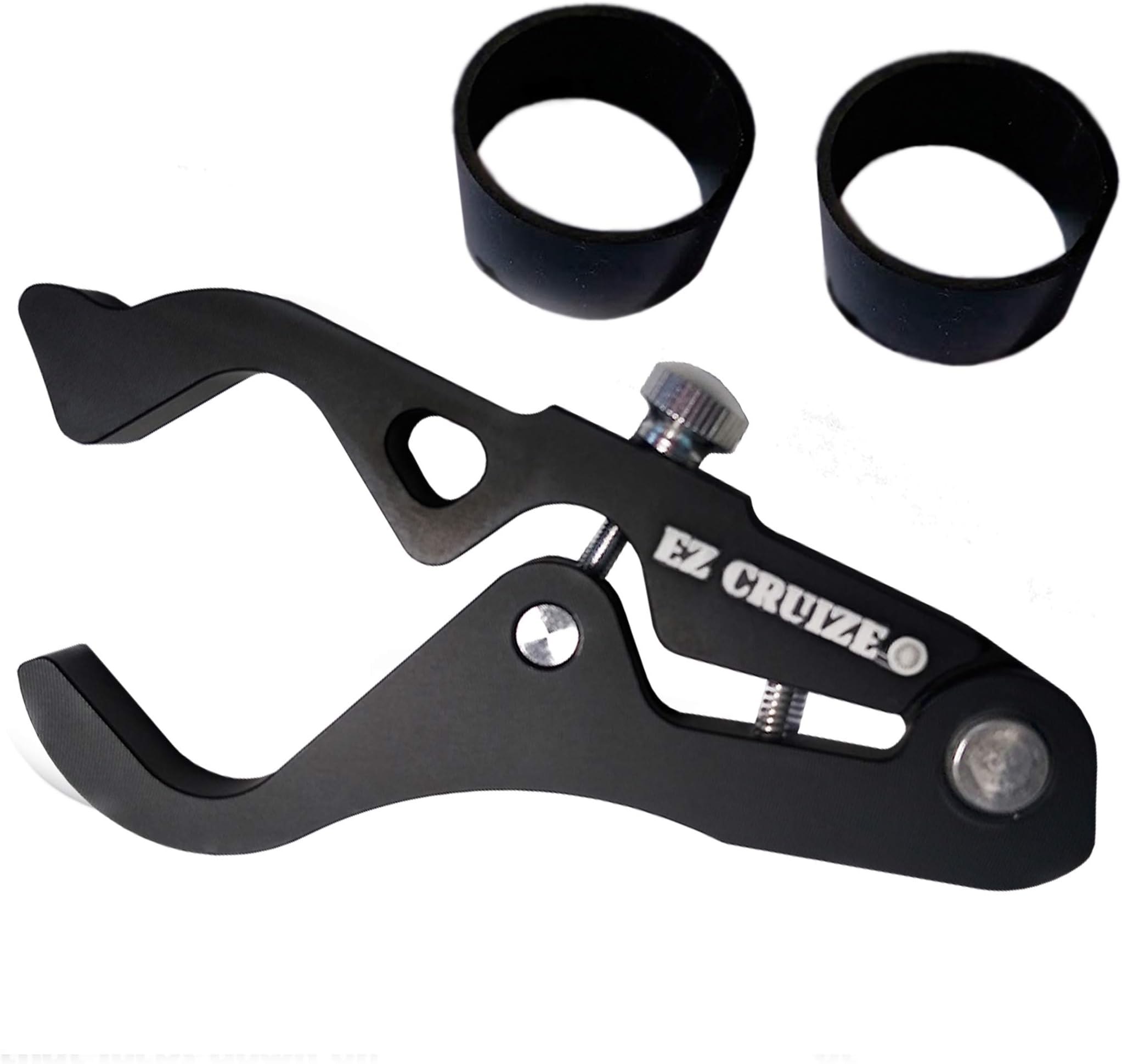 Heavy Duty EZ Cruize V-2.0 - Motorcycle Cruise Control - Universal Throttle Assist - Wrist/Hand Grip Lock Clamp - Bigger and Better (Black)