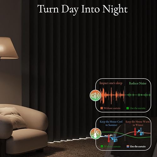 Miniatura 4 de Cortinas verticales de privacidad plisadas con memoria para cubierta abierta de 78 pulgadas de ancho, 1 panel, 100 pulgadas de ancho x 84 pulgadas