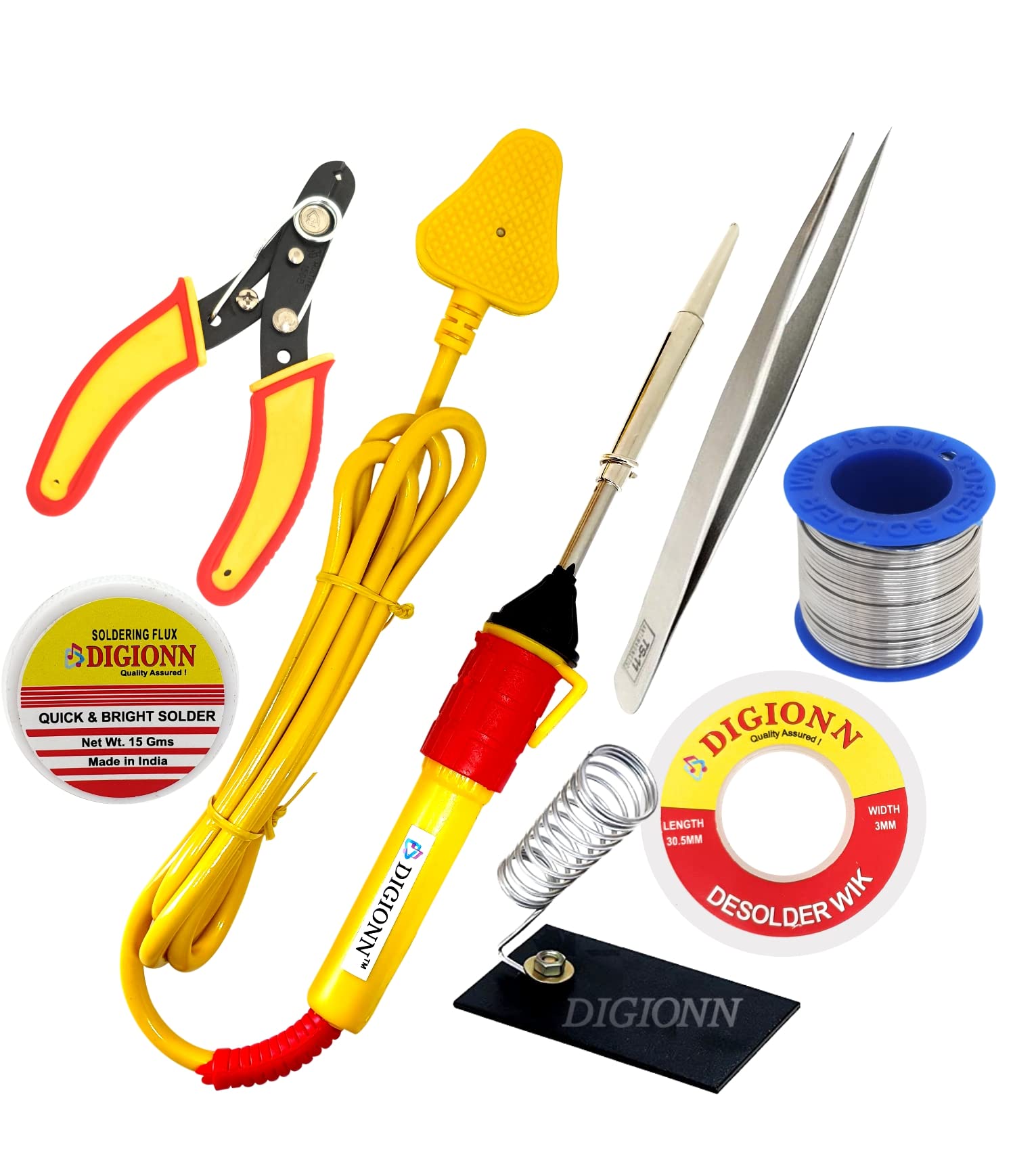 Buy DIGIONN SOLDERING IRON 25W KIT ALL IN ONE WITH MULTI STAND WIRE