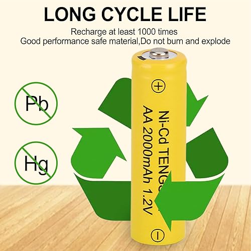 Miniatura 6 de Rechargeable AA Batteries - 2000mAh NiMH Battery Pack, Durable Long-Life  4-Pack Battery Set for Electric Toys, Flashlights, Remotes, Portable