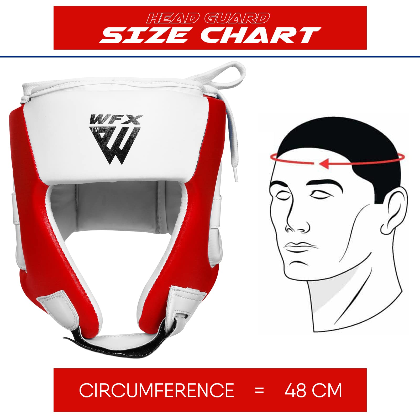 WFX Caschetto per Bambini per Boxe, Allenamento MMA e Kickboxing, caschetto in Pelle Maya per Protezione Viso e Orecchie per Bambini