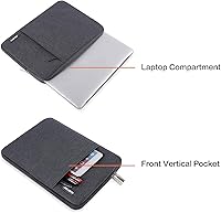 Vista 4 de MOSISO - Funda vertical con bolsillo para laptop portátil, hecha de poliéster