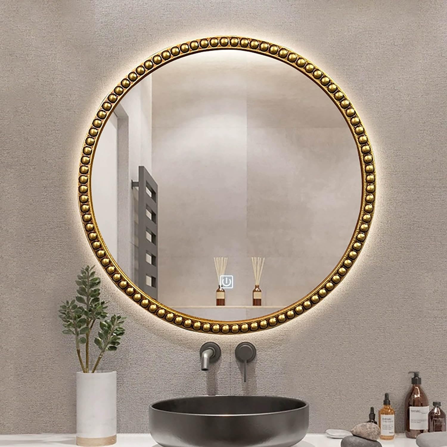 Miroir anti-buée lumineux mural vintage pour en finir avec la buée