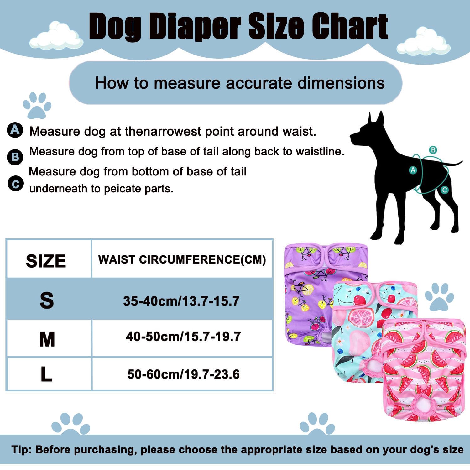 Reusable Female Dog Diapers 3 Pack,Washable Period Pants for Dogs In Heat Incontinence & Post-Surgery,Anti-Leak, Breathable - Image 2