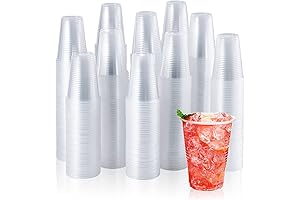 Vplus 2000 Pack 9 Ounce Clear Plastic Cups: Perfect for Every Occasion